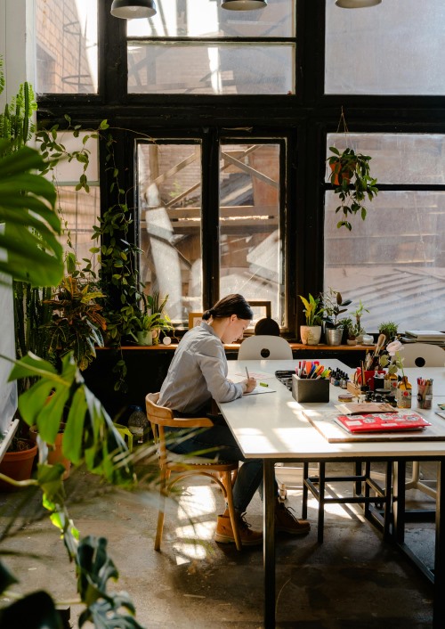 Sarah A. Green working
